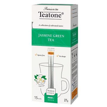 Чай Teatone Jasmine Green Tea, зеленый, 15 стиков