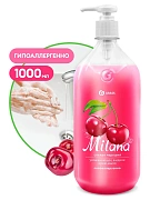 Жидкое мыло с дозатором Grass Milana 1л, спелая черешня, 126401