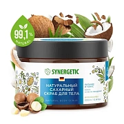 Скраб Synergetic Кокос и масло макадамии, сахарный, 300мл