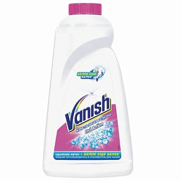 Пятновыводитель Vanish Oxi Action 1л, кристальная белизна, жидкость с отбеливателем