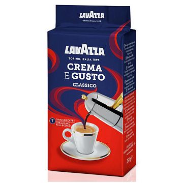 Кофе молотый Lavazza Crema e Gusto 250г, пачка