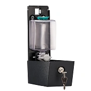 Диспенсер для мыла наливной Merida Stella R DSC102.R, черный, металлический, 500мл, Мини