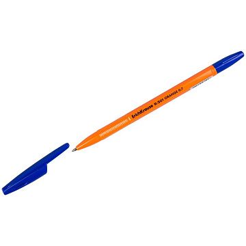Шариковая ручка Erich Krause R-301 Orange синяя, 0.7мм, 22187