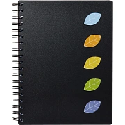 Бизнес тетрадь Attache Office Creative черный, 120 листов, в клетку, на спирали