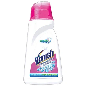 Пятновыводитель Vanish Oxi Action 1л, кристальная белизна, жидкость с отбеливателем