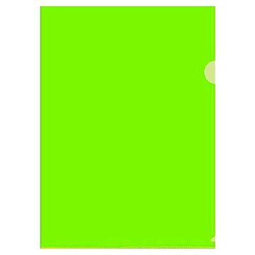 Папка-уголок Attache зеленая прозрачная, 100мкм, 10 шт/уп, E-100/334T