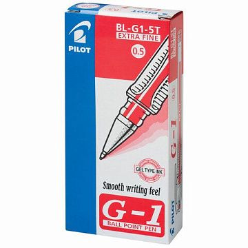 Ручка гелевая Pilot BL-G1-5T красная, 0.5мм