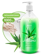 Жидкое мыло с дозатором Grass Milana 1л, алоэ вера, 126601