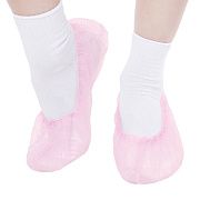 Одноразовые носки Elegreen р 48, спанбонд, розовые, 50 пар, индивидуальная упаковка
