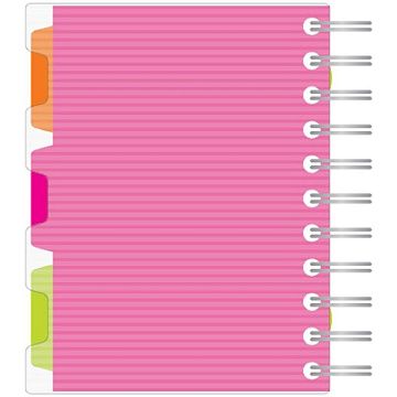 Блокнот Attache Spiral Book розовый, А6, 140 листов, в клетку, на спирали