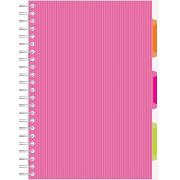 Блокнот Attache Spiral Book розовый, А4, 140 листов, в клетку, на спирали