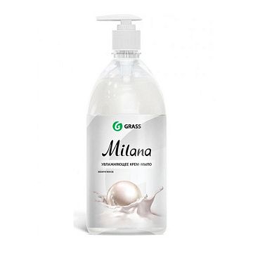 Жидкое мыло с дозатором Grass Milana 1л, жемчужное, 126201