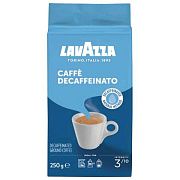 Кофе молотый Lavazza Decaffeinato 250г, пачка, без кофеина