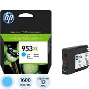 Картридж струйный Hp 953XL F6U16AE, голубой