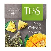 Чай Tess Pina Colada (Пина Колада), зеленый, 20 пирамидок