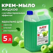 Жидкое мыло наливное Laima Professional 5л, яблоко, с антибактериальным эффектом, 600189
