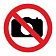 Знак Фотографировать запрещено Гасзнак d=150мм, самоклеящаяся пленка ПВХ