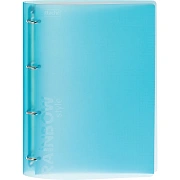 Тетрадь на кольцах Attache Rainbow Style голубой, А4, 120 листов, в клетку, на спирали