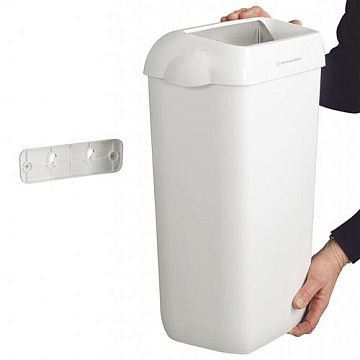 Контейнер для мусора Kimberly-Clark Aquarius 6993, 43л, с крепежом для стены, белый