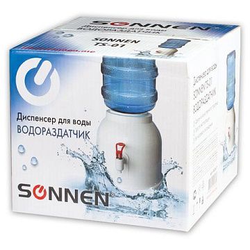 Кулер для воды Sonnen TS-01 белый, настольный, 250х285х285 мм