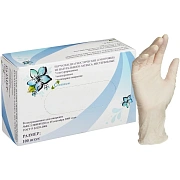 Перчатки медицинские латексные Cerebrum нестерильные неопудренные размер L (8-9) белые (50 пар уп)