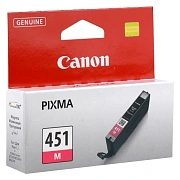Картридж струйный Canon CLI-451M, пурпурный, (6525B001)