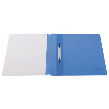 Скоросшиватель пластиковый Brauberg голубой, А4, 220386
