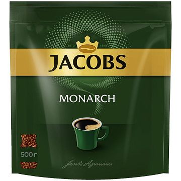 Кофе растворимый Jacobs Monarch 500г, пакет
