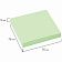 Блок для записей с клейким краем Staff зеленый, пастельный, 76х76мм, 100 листов