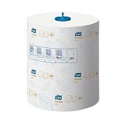 Бумажные полотенца Tellus (tork) Premium H1, 290016, в рулоне, 100м, 2 слоя, белые