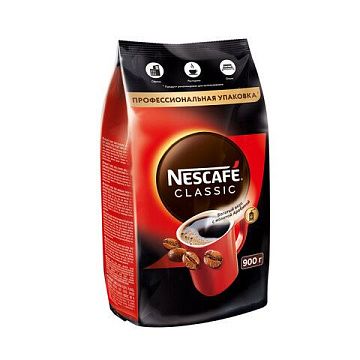 Кофе растворимый Nescafe Classic 900г, пакет