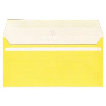 Конверт почтовый Packpost E65 желтый, 110х220мм, 90г/м2, 50шт, стрип