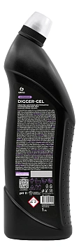 Средство для прочистки труб Grass Digger-gel Professional 1л, гель, 125569