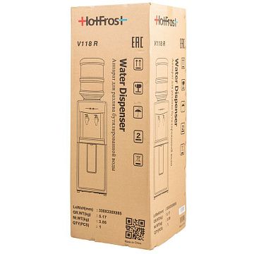 Раздатчик для воды Hotfrost V118R белый, напольный, 295x855х295мм