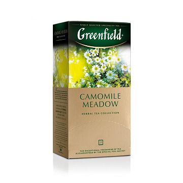 Чай Greenfield Camomile Medow (Камомайл Медоу), травяной, 25 пакетиков