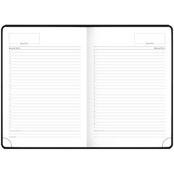 Ежедневник недатированный Officespace Winner черный, А5, 136 листов, гладкий матовый, обложка с поро