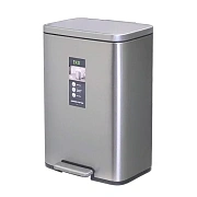 Мусорное ведро с педалью Eko 50л, металлик, EK9361 MMT-50L