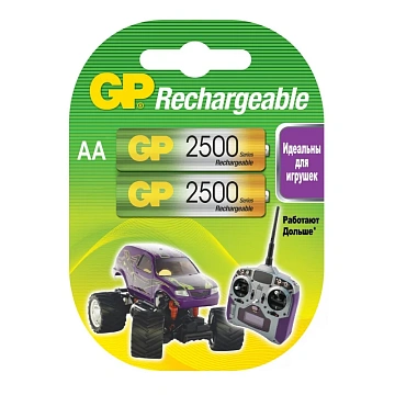 Аккумулятор Gp АА/HR06, 2500mAh, 2шт/уп
