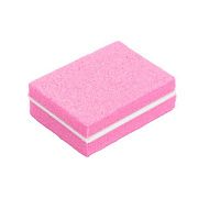 Баф Микро 100/180, розовый, 3.5х2.5см, с пластиковой прослойкой