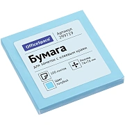 Самоклеящийся блок OfficeSpace, 76*76мм, 100л., голубой