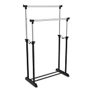Вешалка для одежды напольная Sheffilton SHT-WR4150 1615х860х440мм, черная/хром, пластик/металл