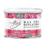 Воск для депиляции Italwax Flex Малина, в банке, 400мл, 7647