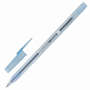 Шариковая ручка Brauberg I-Stick синяя, 0.35мм, тонированный корпус, одноразовая