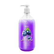 Жидкое мыло с дозатором Grass Milana 1л, черника в йогурте, 126301