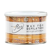 Воск для депиляции Italwax Flex Янтарь, банка, 400мл, 6436