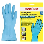 Перчатки нитриловые Laima синие Прочные, M