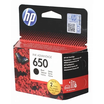 Картридж струйный Hp 650 CZ101AE, черный