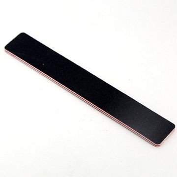 Пилка для ногтей прямоугольная 100/100, черная