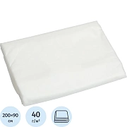 Простыни в пачке одноразовые White Line 200x90см, белые, спанлейс , 40г/м2, в сложении, 10шт/уп