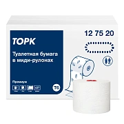 Туалетная бумага Торк Premium T6, 127520, в рулоне, 90м, 2 слой, белая